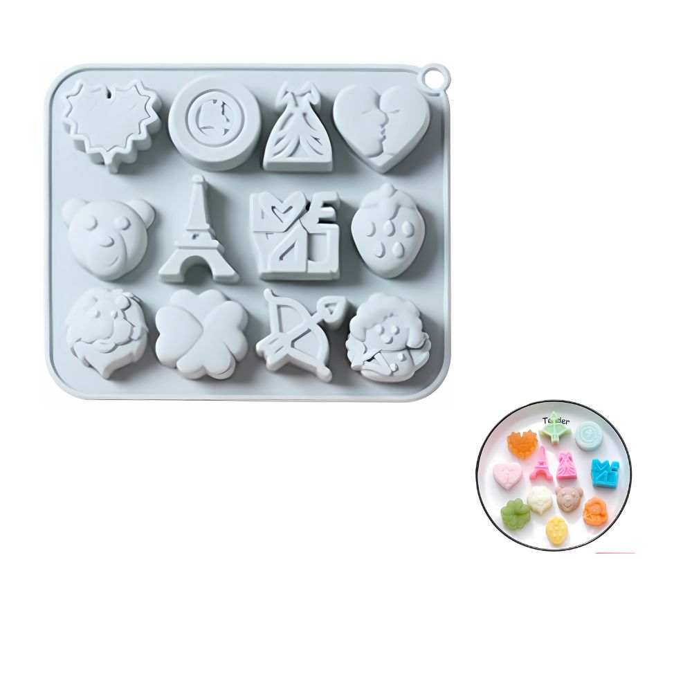 Molde De Silicón Para Hornear Varios Diseños