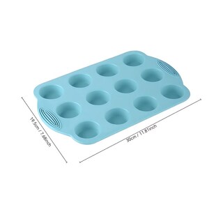 Foto 3 | Molde Para Mantecadas Muffins De Silicón 12 Cavidades