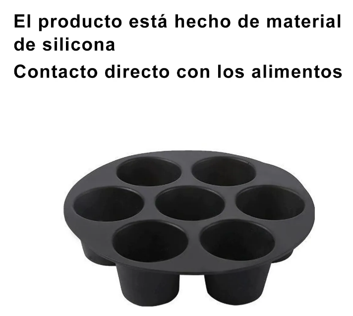 Foto 3 pulgar | Molde Xtellar De Silicón Para Pastel 7 Tazas Airfryer Antiadherente