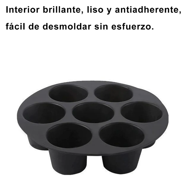 Foto 4 pulgar | Molde Xtellar De Silicón Para Pastel 7 Tazas Airfryer Antiadherente