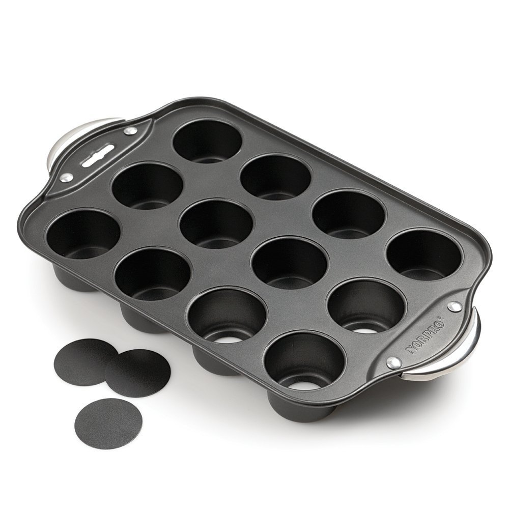 Foto 2 pulgar | Mini Molde Norpro Para Tartas De Queso, Antiadherente, Con Asas, 12 Tazas - Venta Internacional.