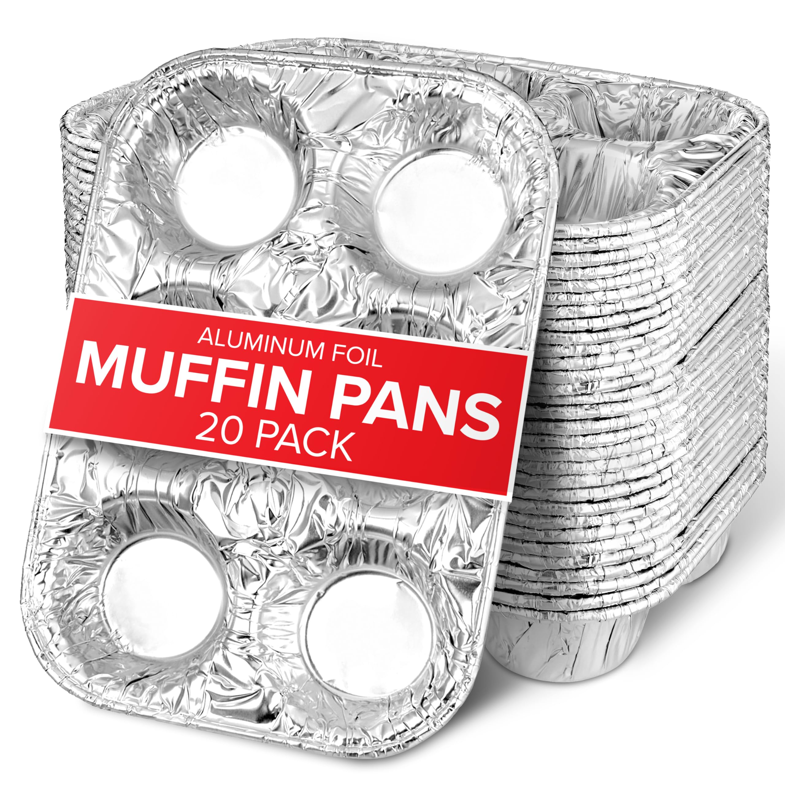 Foto 1 | Moldes Desechables Para Magdalenas Stock Your Home, 6 Tazas (20 Unidades) - Venta Internacional.