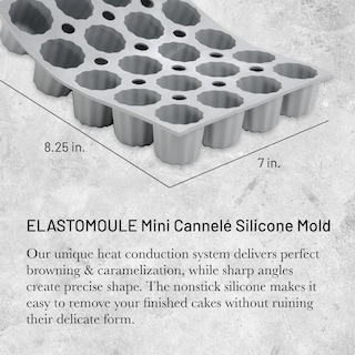 Foto 2 | Molde De Silicona De Buyer Elastomoule Mini-cannele Para 20 Pasteles - Venta Internacional.