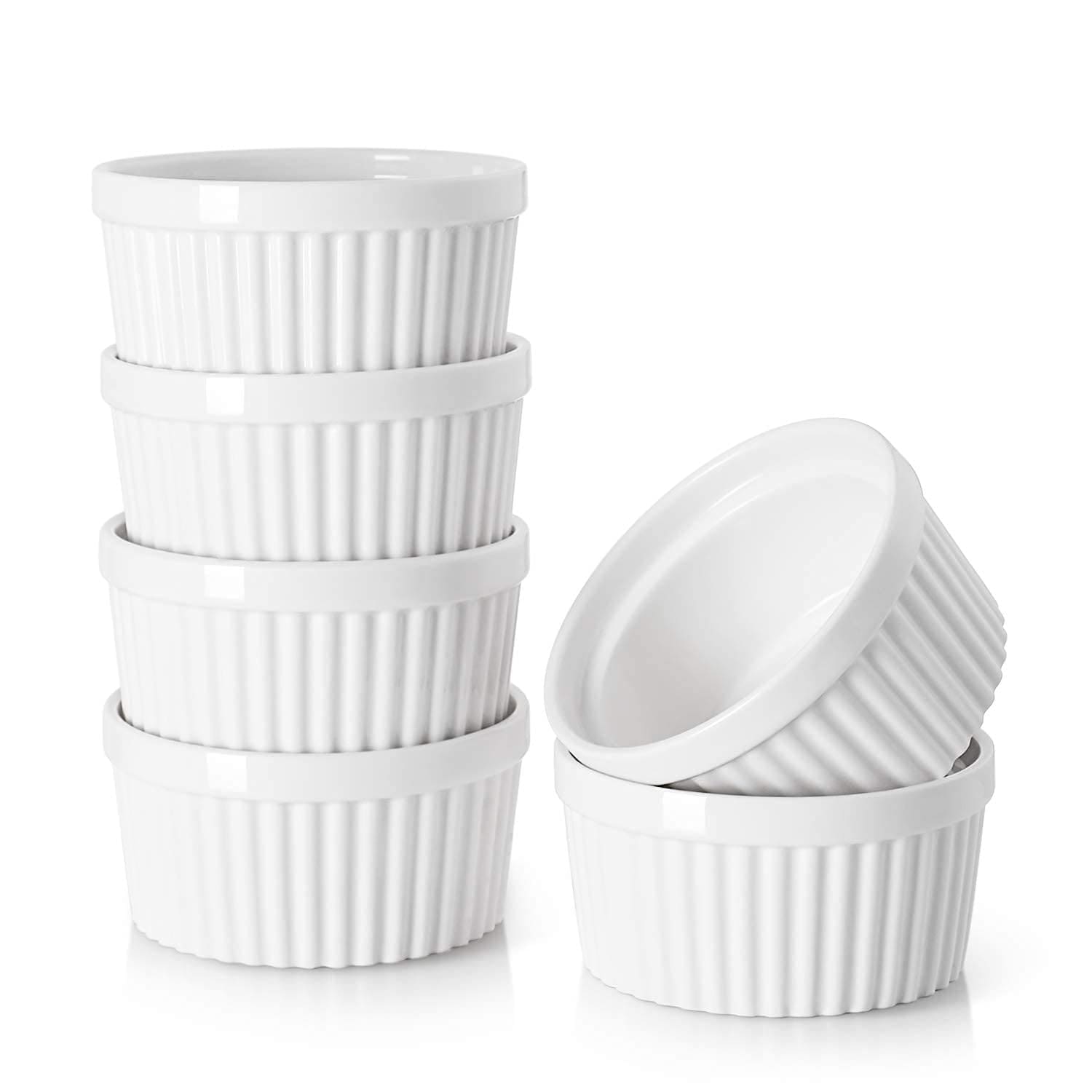 Ramekins Dowan De Porcelana Apta Para Horno, 120 Ml, Para Crema Brulee - Venta Internacional. $627