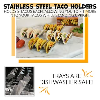Foto 3 | Set Para Servir Tacos Nostalgia Taco Tuesday Con Calentador De Tortillas - Venta Internacional.