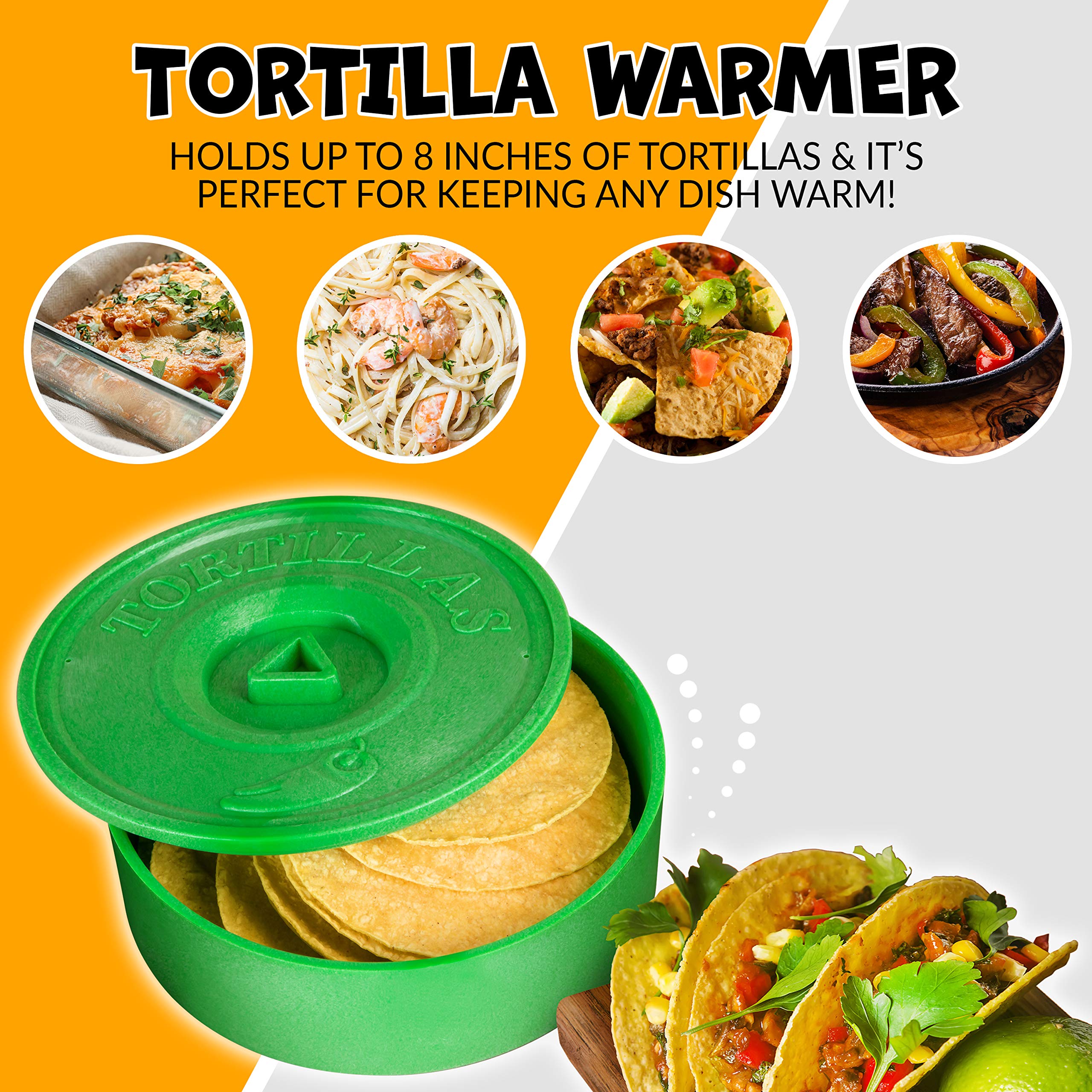 Foto 4 | Set Para Servir Tacos Nostalgia Taco Tuesday Con Calentador De Tortillas - Venta Internacional.