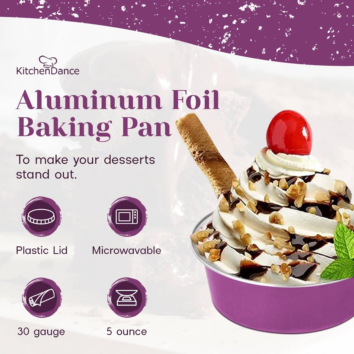 Foto 2 | Ramekin Kitchendance 150 Ml Con Tapa Para Tartas Y Minipostres - Venta Internacional.