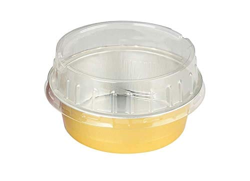 Moldetes Desechables De Papel De Aluminio De 150 Ml Con Tapa Kitchendance - Venta Internacional. $3,387