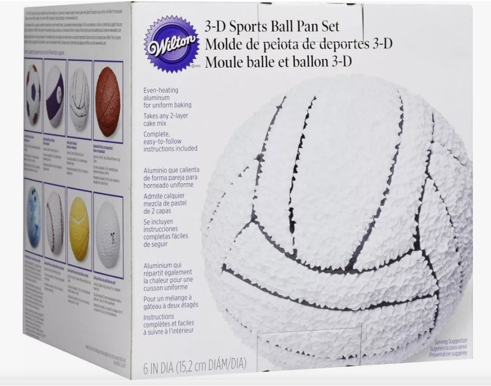 Foto 3 pulgar | Wilton Molde Pastel Pelota Deportiva 3d 15.2 Cm. Diam.