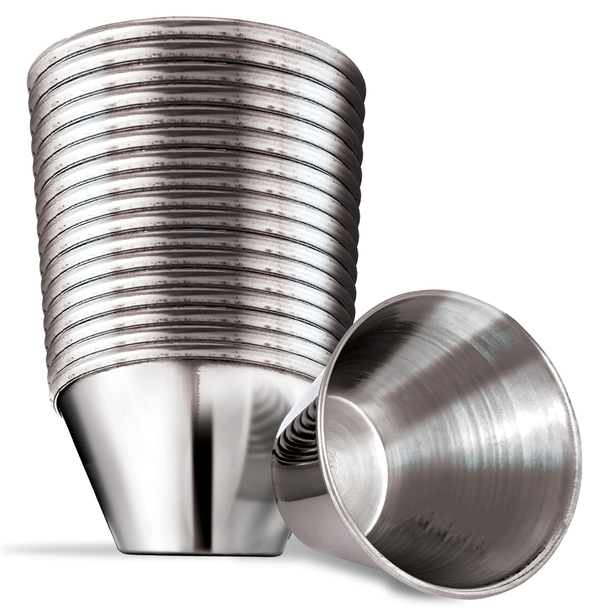 Foto 1 | Vasos De Condimentos Stock Your Home De Acero Inoxidable De 75 Ml (paquete De 12) - Venta Internacional.