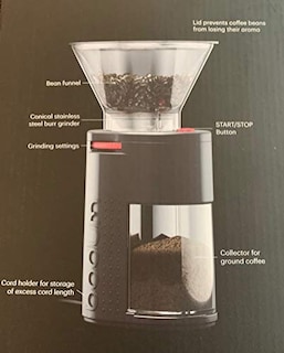 Foto 3 | Molinillo de Café Bodum 11750-01us Bistro Burr - Venta Internacional
