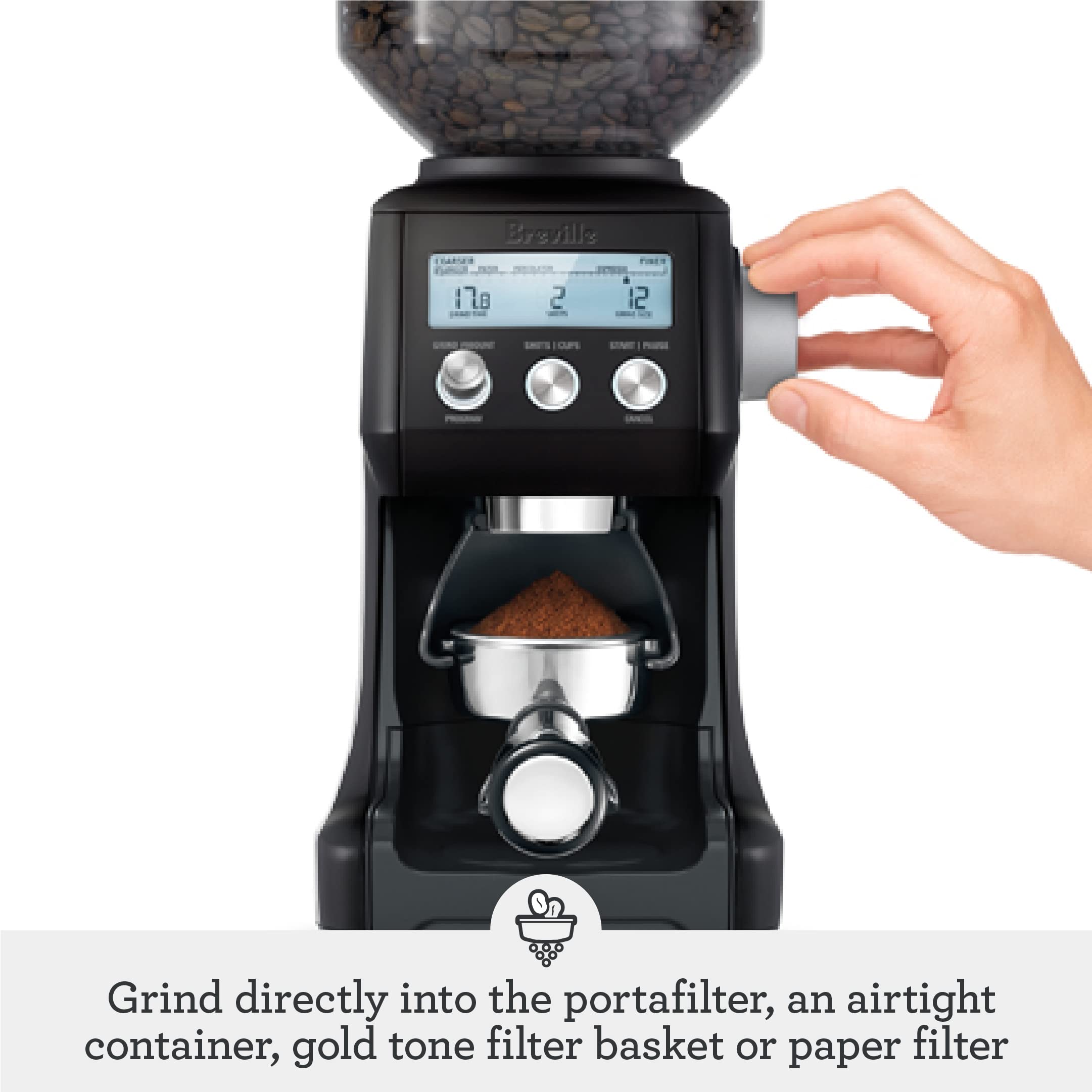 Foto 5 pulgar | Molinillo De Café Breville Smart Grinder Pro Bcg820btr Negro - Venta Internacional.