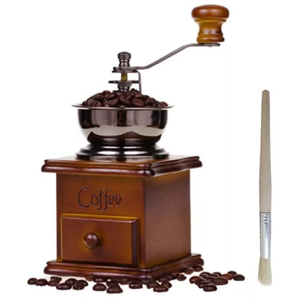 Molino Manual de Grano de Café Portátil de Madera Vintage $405