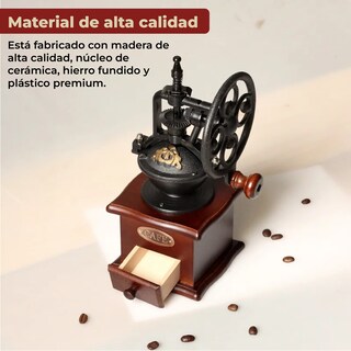 Foto 4 | Molinillo de Café Manual Portátil de Madera Giratorio