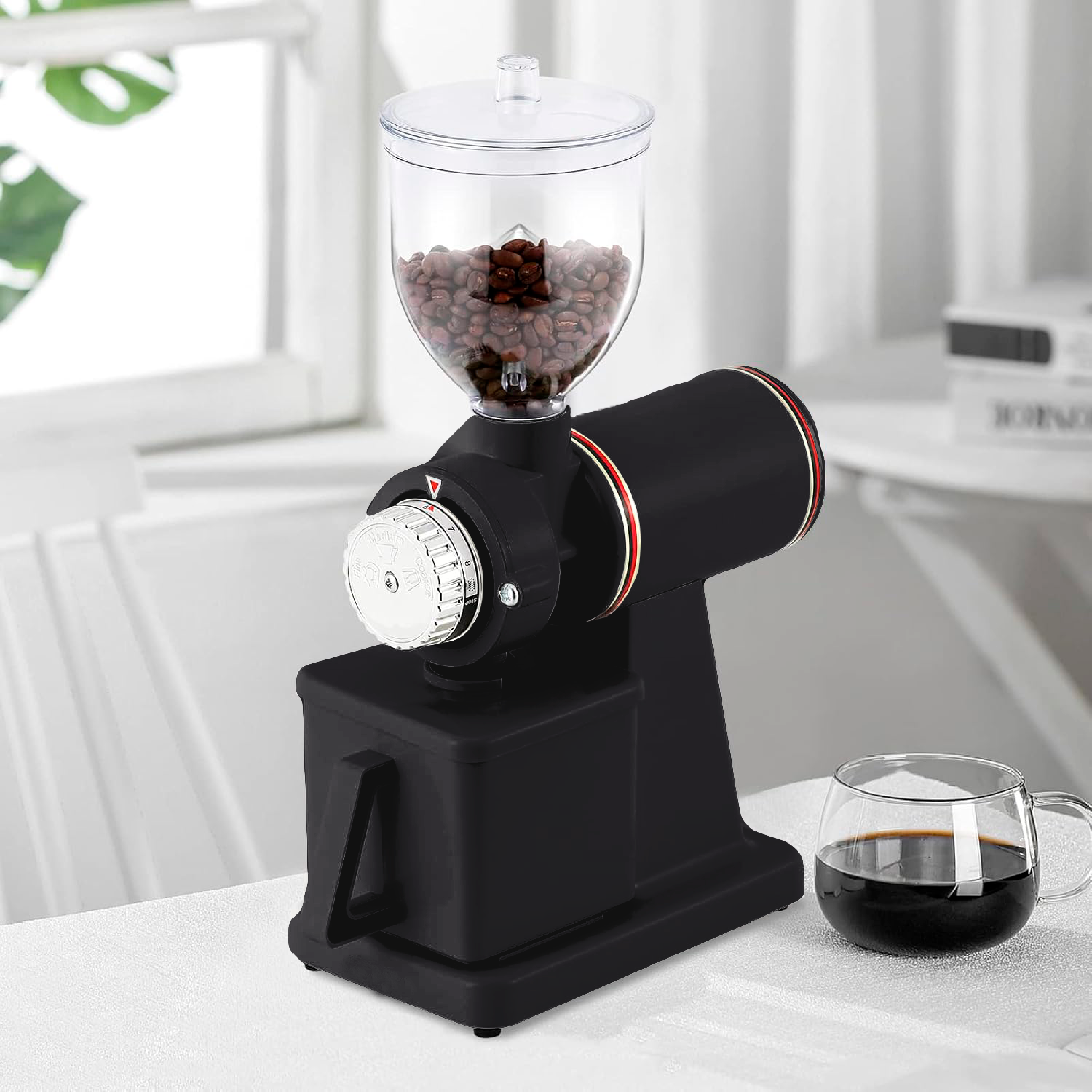 Foto 3 pulgar | Molinillo Eléctrico para Grano de Café con Triturador Automático Negro