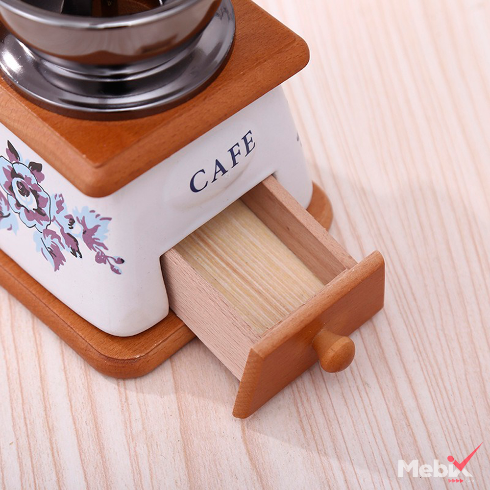 Foto 3 | Molinillo De Café Manual De Cerámica Con Diseño De Flores