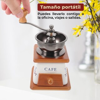 Foto 4 | Molinillo De Café Manual De Cerámica Con Diseño De Flores