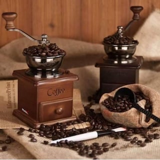 Foto 3 | Molino De Cafe Manual De Cerámica Con Molinillo Decorativo Artesanal Para Estación De Café