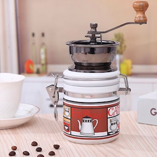 Foto 2 | Molinillo De Café Manual De Cerámica Con Diseño Artesanal Color Blanco