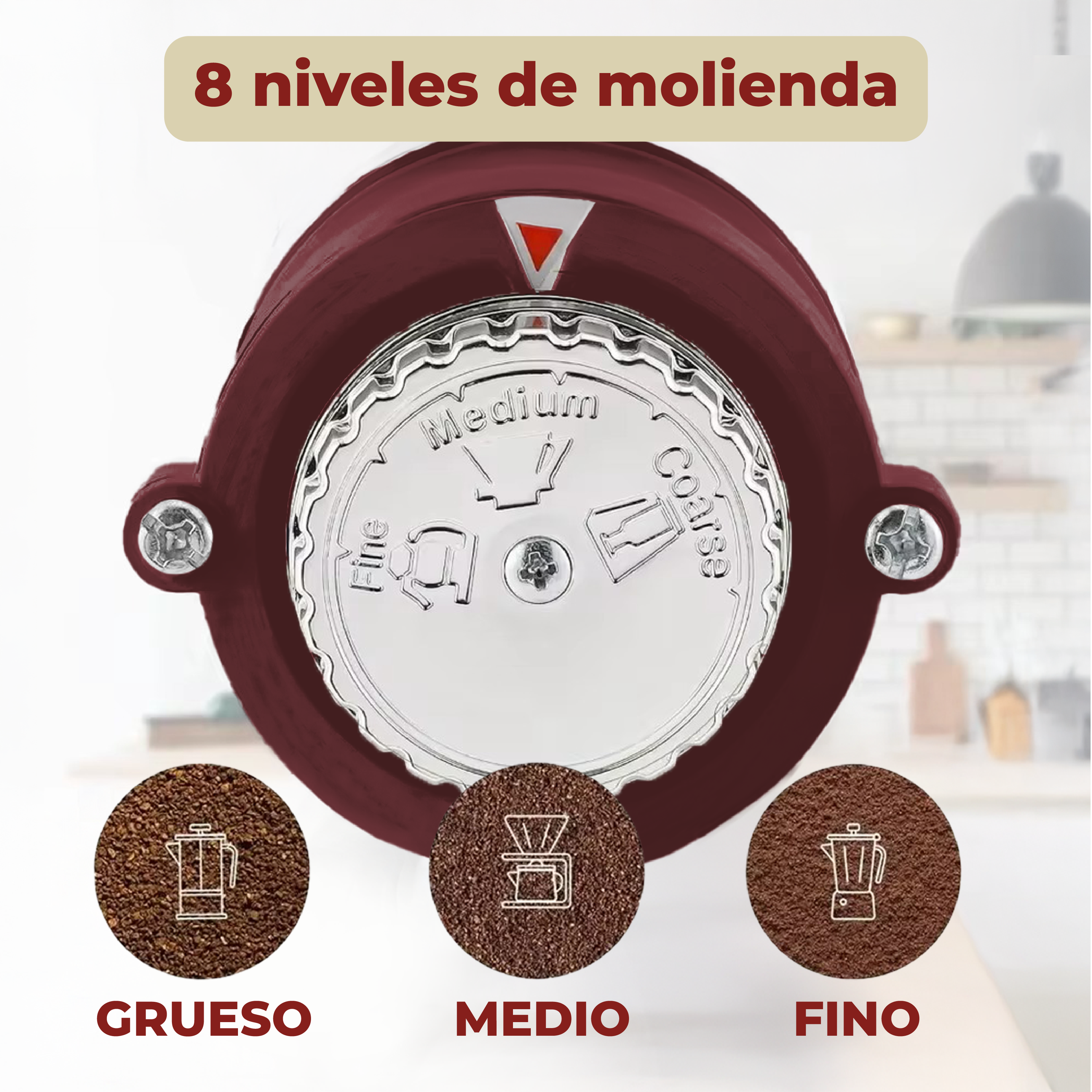 Foto 5 pulgar | Molinillo Eléctrico para Grano de Café con Triturador Automático Tinto
