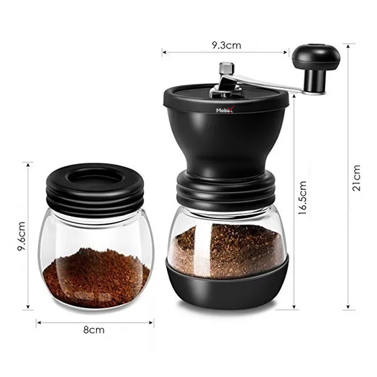 Foto 3 | Molinillo Manual Para Grano De Café Con Cerámica Burr