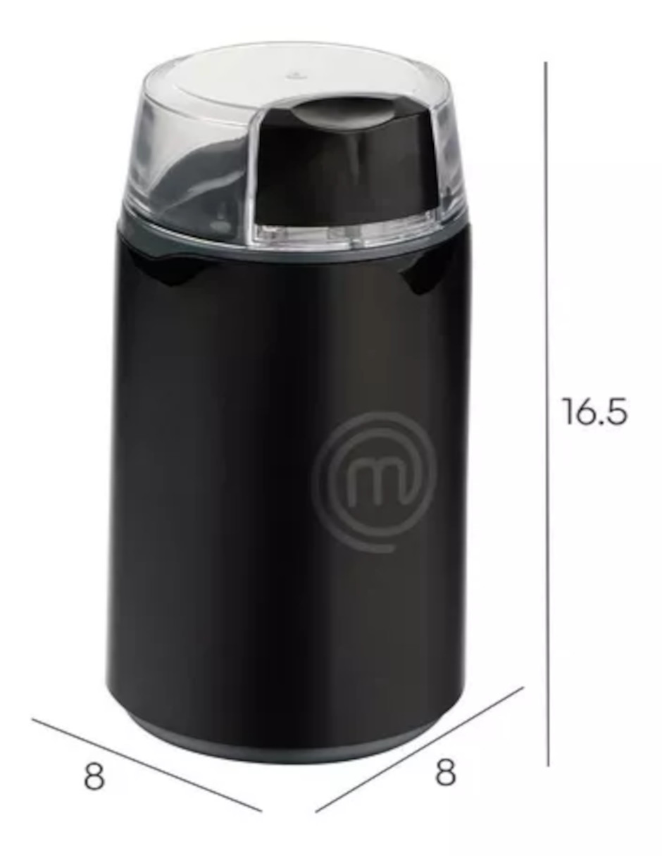 Foto 3 | Molino para Café y Especias 50 g Negro Masterchef + Termo Güish
