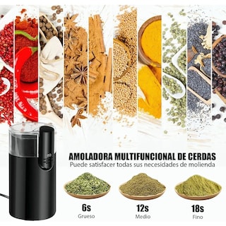 Foto 2 | Moledor, Molinillo Eléctrico Para Granos De Café Y Nuez 100g Eo Safe Imports Esi-19177 Negro