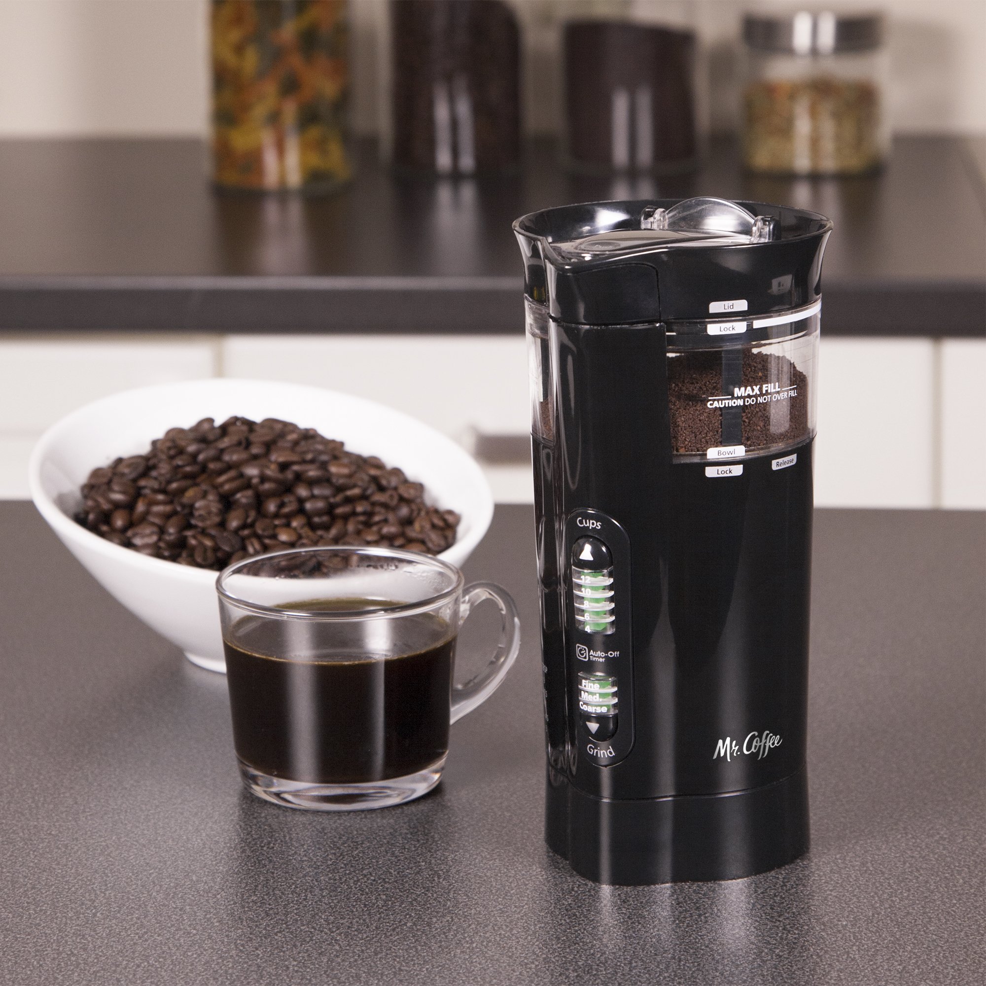 Foto 5 pulgar | Molinillo De Café Mr. Coffee, 12 Tazas, Eléctrico, Negro, Ids77 - Venta Internacional.