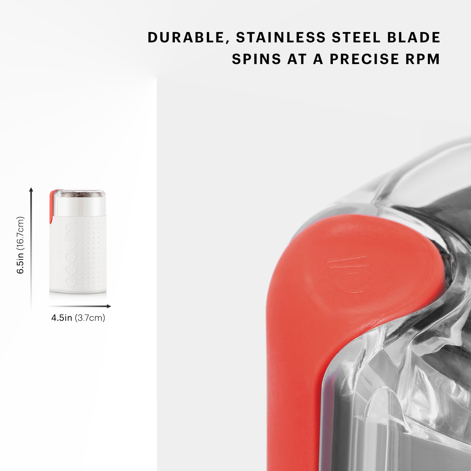 Foto 4 | Molinillo De Café Bodum Bistro Electric Blade Blanco 150w - Venta Internacional.