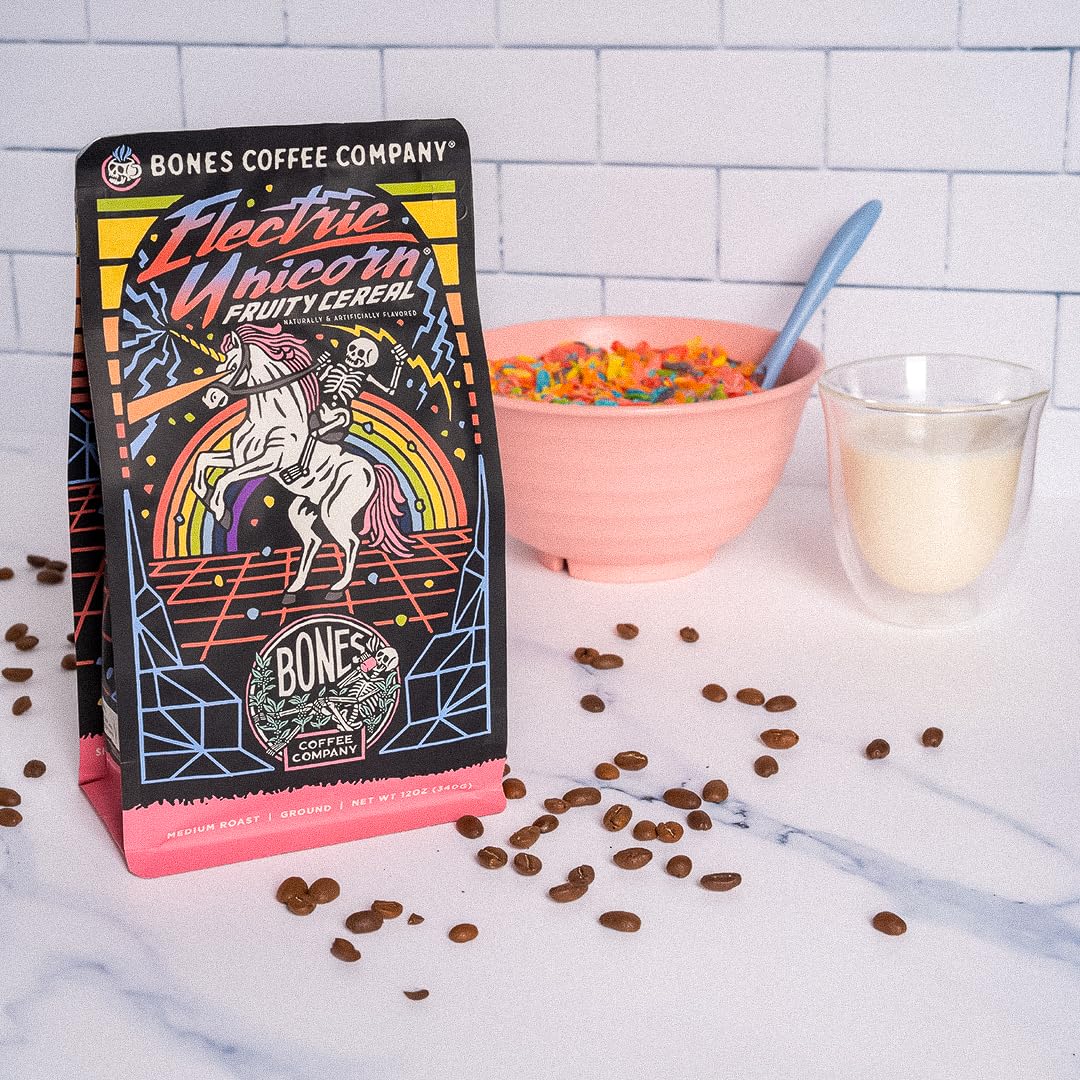Foto 4 pulgar | Cereal Eléctrico Coffee Beans Bones Coffee Con Sabor A Unicornio  350 G - Venta Internacional.