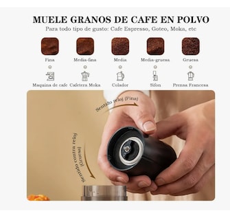 Foto 3 | Molinillo Café Manual Molino Especias Cerámico Portátil