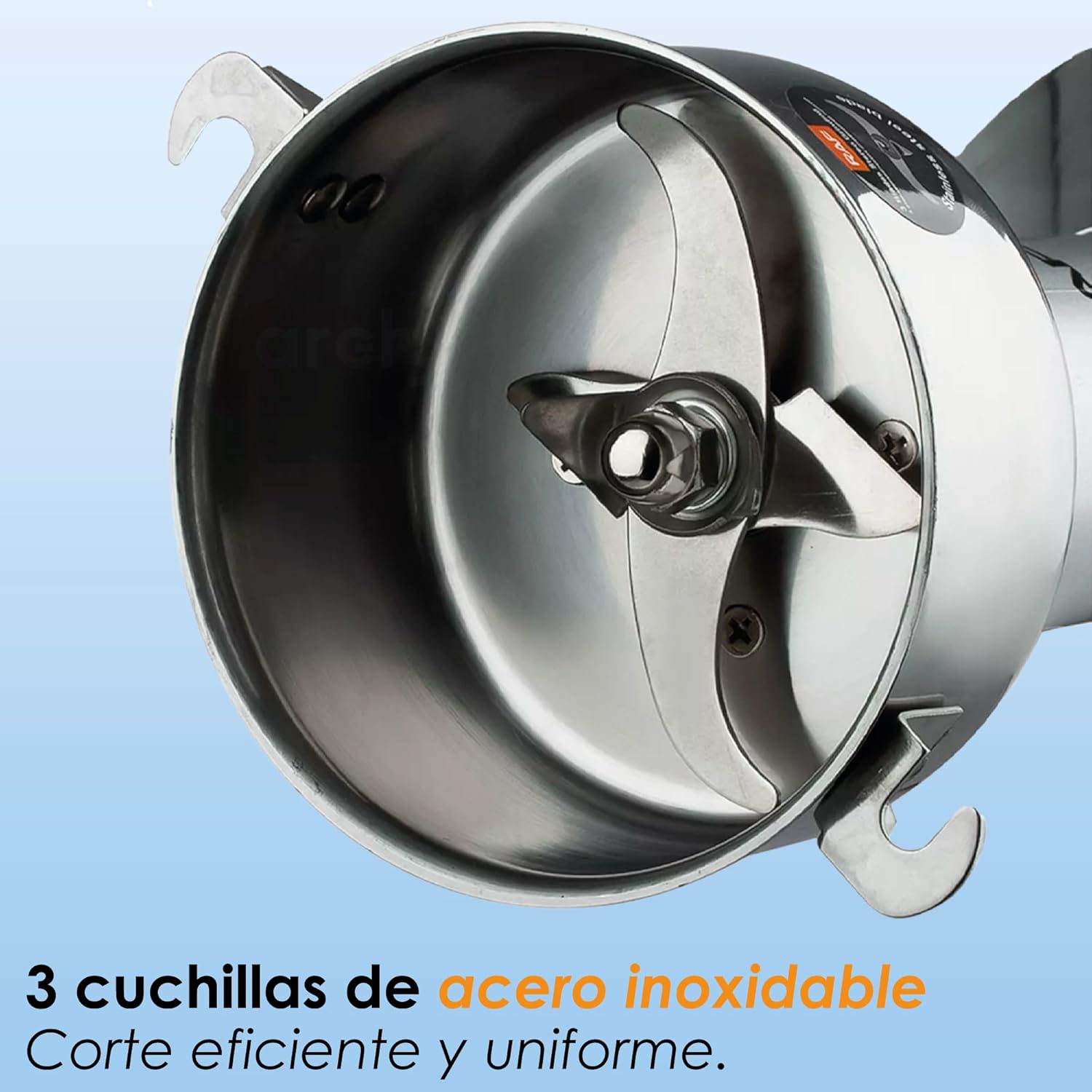 Foto 5 pulgar | Molino De Cafe Electrico Archy Acero Inoxidable Potencia De 950w 3 Cuchillas Molino De Grano Y Especias