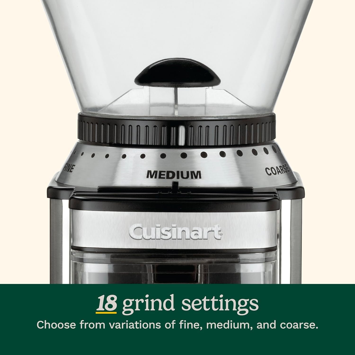 Foto 6 pulgar | Molinillo De Café Cuisinart Supreme Grind Burr Mill  Cromo Cepillado - Venta Internacional.
