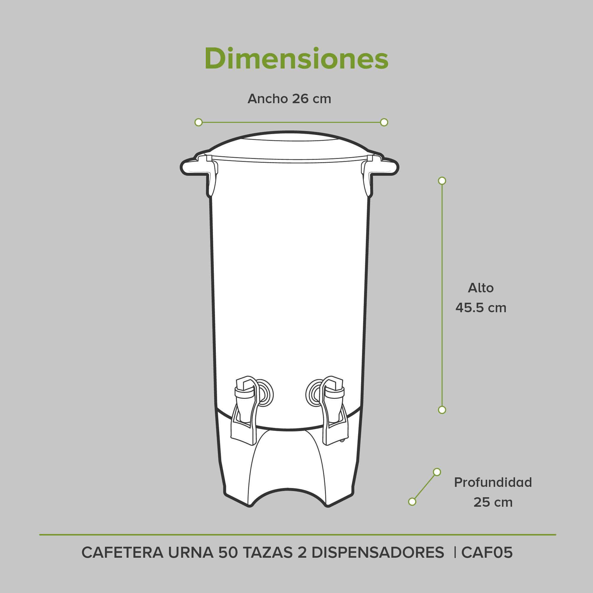 Foto 6 | Cafetera Urna 2 Dispensadores 50 Tazas Acero Inoxidable Avera Caf05