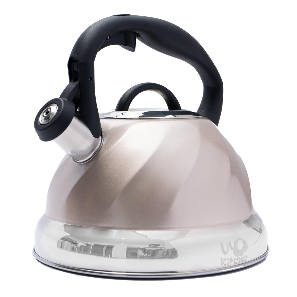 Foto 1 | Tetera de Acero Inoxidable Uyo Kitchen color Beige 3 L