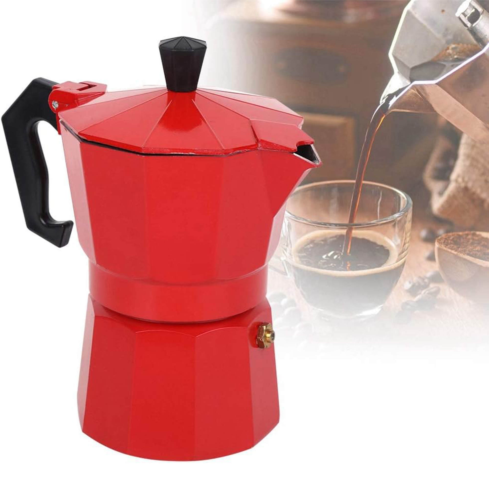 Foto 4 | Cafetera Para Preparar Café Expreso Aquila Rojo