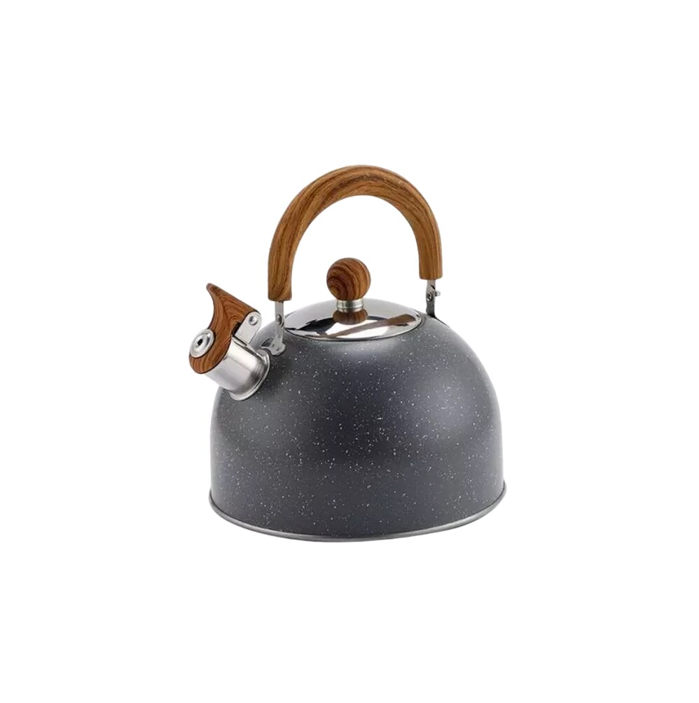 Tetera Silbadora De Acero Inoxidable Para Te Cafe Agua 2.5 L Gris $849