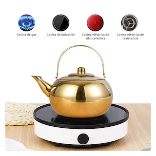 Foto 1 | Infusor De Té Teapot, Acero Inoxidable, 1,5 L, Con Filtro De Agua - Venta Internacional.
