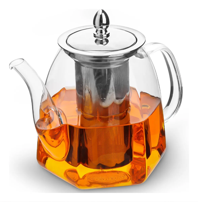 Tetera Xtellar Para Té Y Café Color Transparente