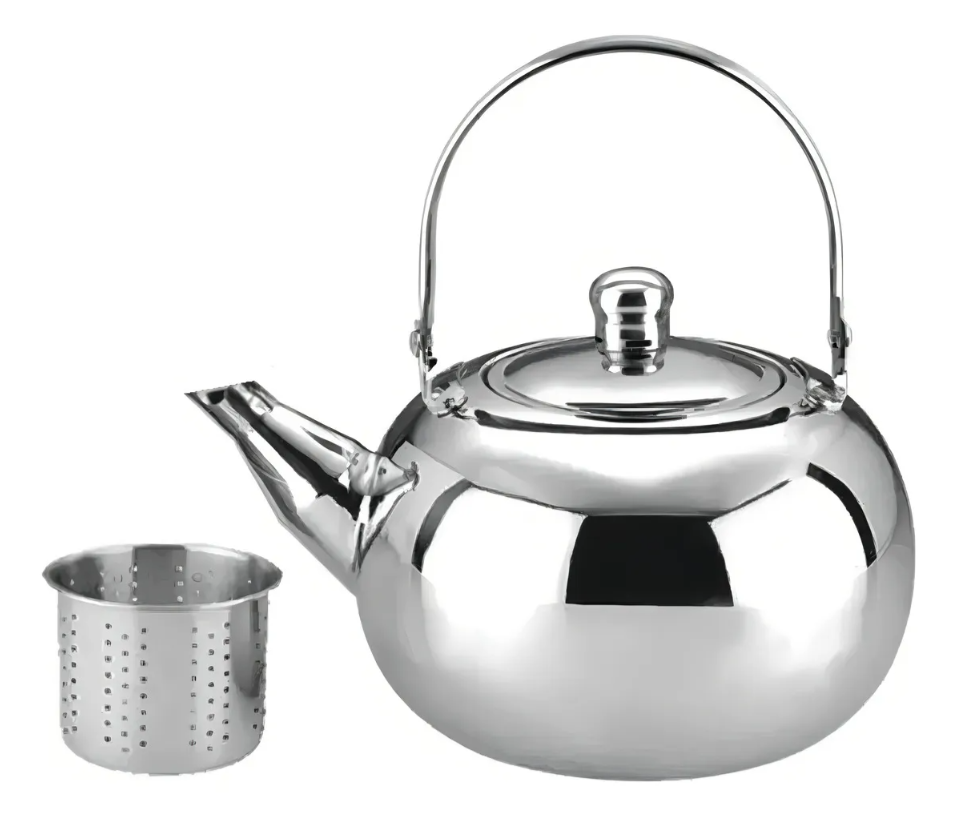 Tetera Xtellar Con Infusor De Acero Inoxidable Color Plata