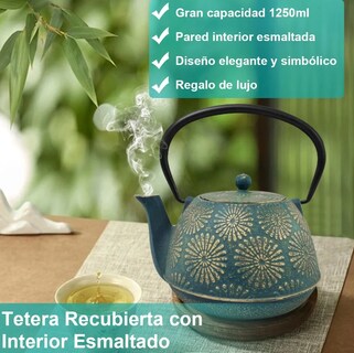 Foto 5 | Tetera Japonesa De Hierro Fundido Con Filtro Xtellar