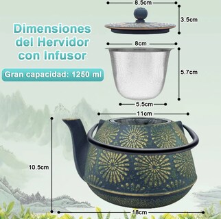 Foto 6 | Tetera Japonesa De Hierro Fundido Con Filtro Xtellar