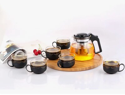 Foto 2 | Tetera Xtellar + Taza + Portavasos + Filtro Infusor Juego 10 Piezas