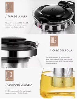 Foto 3 | Tetera Xtellar + Taza + Portavasos + Filtro Infusor Juego 10 Piezas