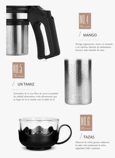 Foto 4 | Tetera Xtellar + Taza + Portavasos + Filtro Infusor Juego 10 Piezas