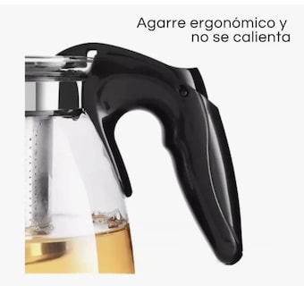 Foto 3 | Tetera Xtellar De Vidrio 1100 Ml Resistente Al Calor Filtro De Acero