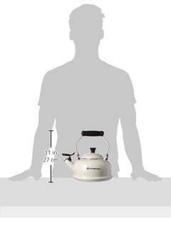 Foto 3 | Tetera Le Creuset Esmaltada Sobre Acero Silbado De 1,6 L, Color Blanco - Venta Internacional.