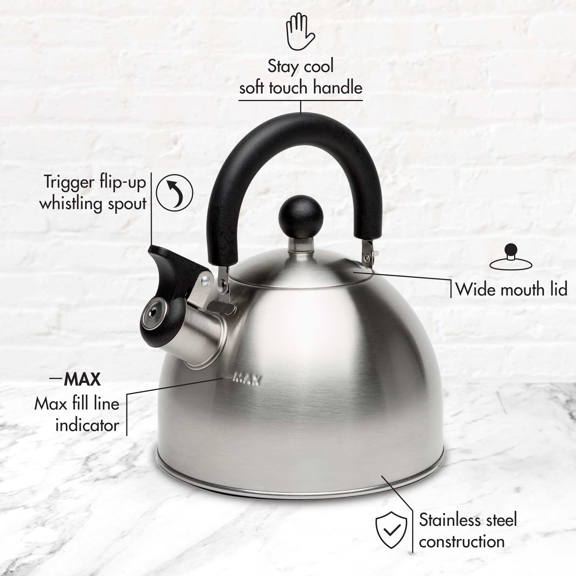 Foto 4 | Tetera Primula Stewart De Acero Inoxidable Apta Para Uso Alimentario, 1,5 L - Venta Internacional.