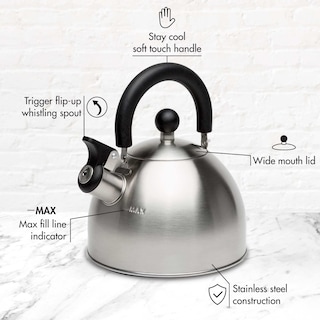 Foto 4 | Tetera Primula Stewart De Acero Inoxidable Apta Para Uso Alimentario, 1,5 L - Venta Internacional.
