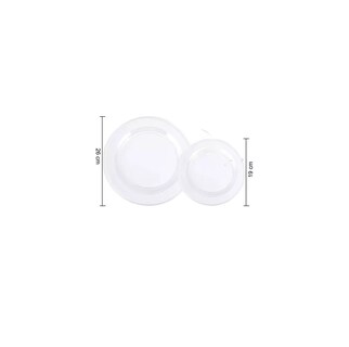 Foto 5 | Platos Desechables Elegantes Redondos Transparentes 50 Piezas